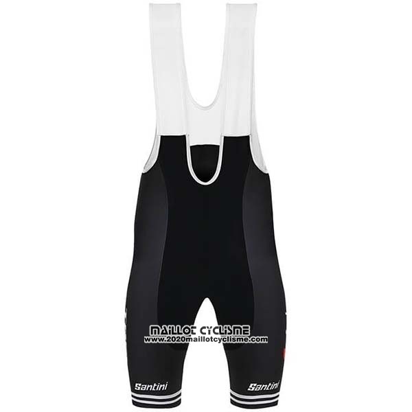 2019 Maillot Ciclismo Trek Segafredo Blanc Rouge Manches Courtes et Cuissard